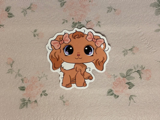 LPS Cocker Spaniel Sticker